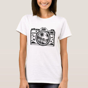 Travel Beach Photography Camera   T-Shirt