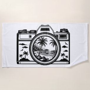 Travel Beach Photography Camera Towel