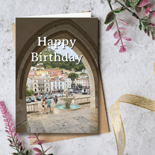 Travel Birthday Portugal Fun Photo Card