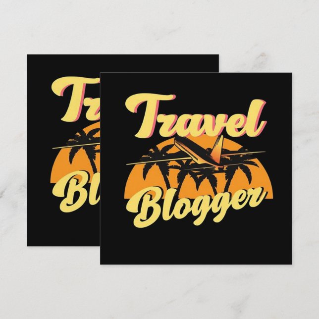 Travel Blogger (Front/Back)