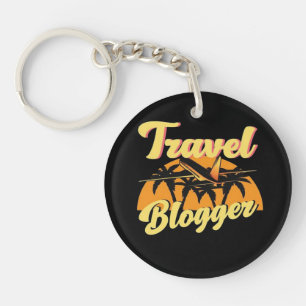Travel Blogger Key Ring