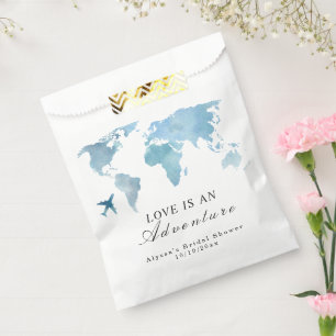Travel Bridal Shower Love Is An Adventure Favour Bag