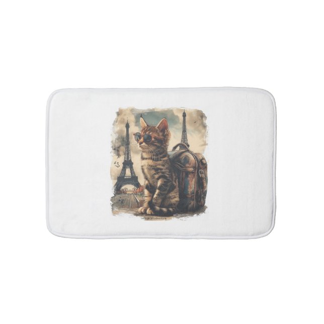 Travel Buddy Cat Bath Mat (Front)