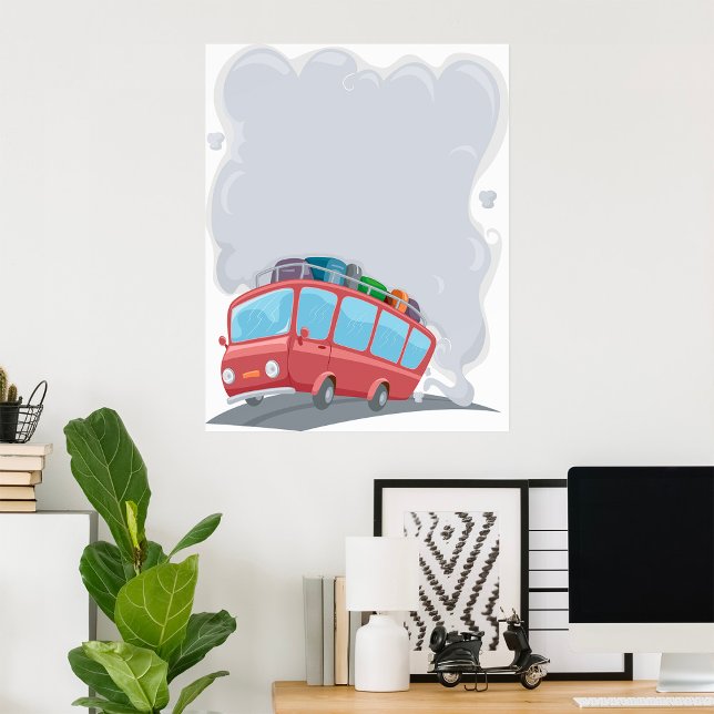 Travel Bus Blowing Smoke Poster (Creator Uploaded)