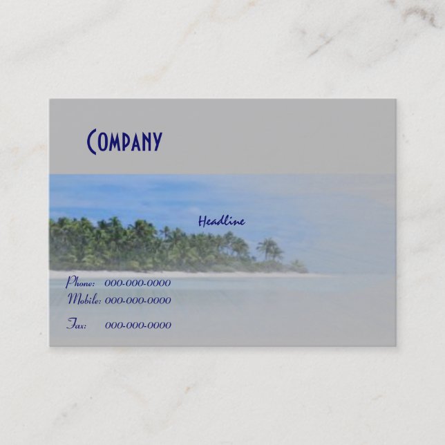 Travel Business Card (Front)