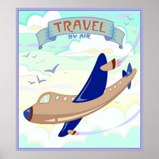 Travel By Air Poster