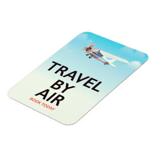 Travel By Air travel poster Magnet