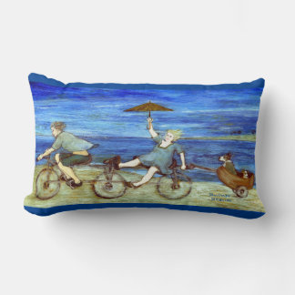 Travel by Tandem Bicycle Lumbar Cushion
