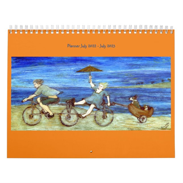 Travel By Tandem Bicycle Planner Calendar (Cover)