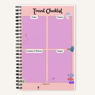 Travel Checklist Notebook