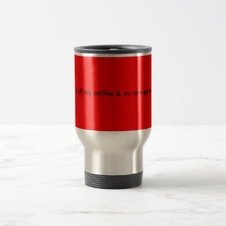 Travel coffee mug