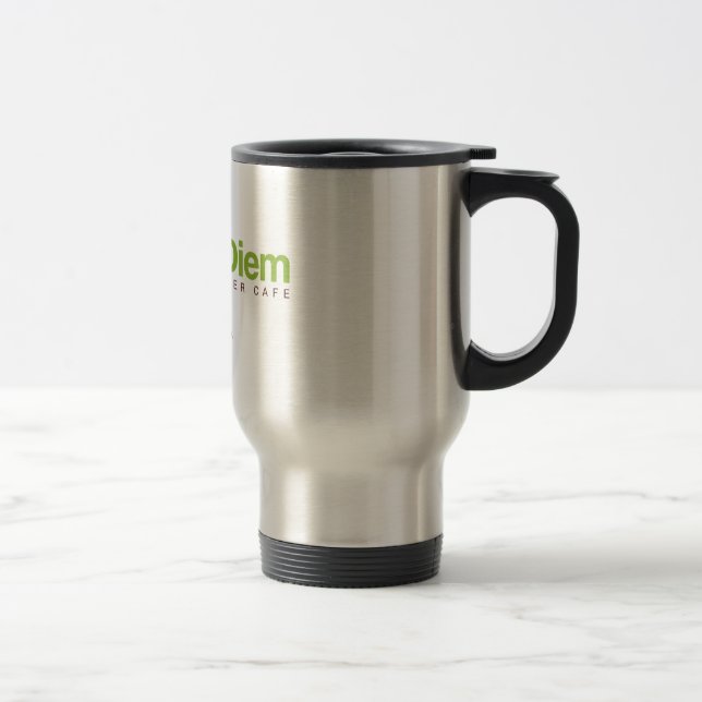 Travel Coffee Mug w/ Logo - Kava Diem Cafe (Right)
