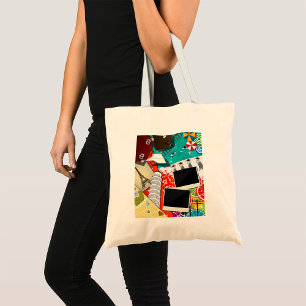 Travel Collage with Iconic Landmarks Vacation  Tote Bag