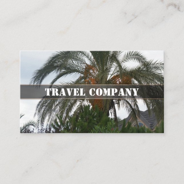 Travel company business card (Front)
