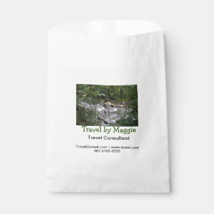 Travel consultant company add name email websphone favour bag