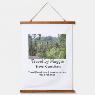 Travel consultant company add name email websphone hanging tapestry