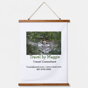 Travel consultant company add name email websphone hanging tapestry