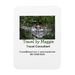 Travel consultant company add name email websphone magnet