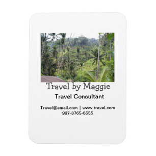 Travel consultant company add name email websphone magnet