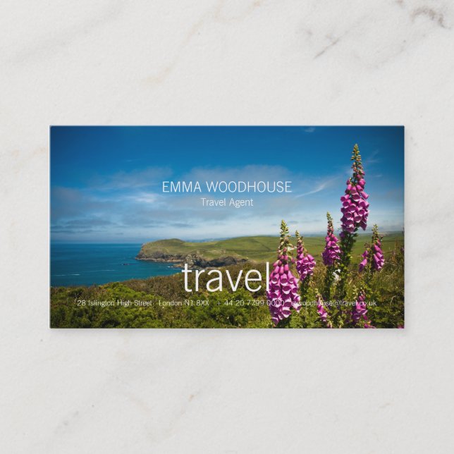 Travel - Cornwall Business Card (Front)