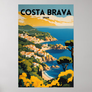 Travel Costa Brava Spain Poster