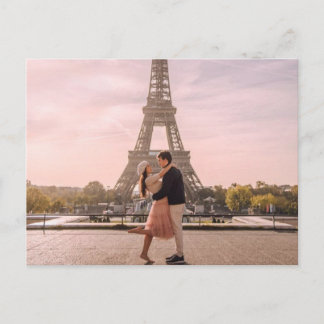 Travel couple photo postcard | custom postcard
