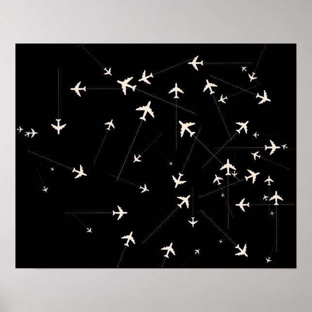 travel decor airline routes (Front)