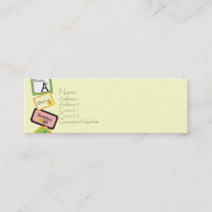 Travel Design Mini Business Card