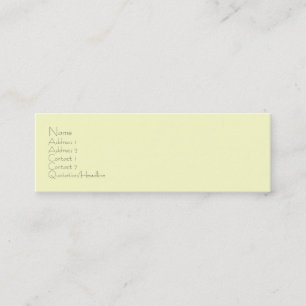 Travel Design Mini Business Card