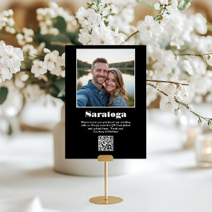 Travel Destination Photo Sharing QR Code Table Number