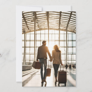 travel destination wedding save the date invitation