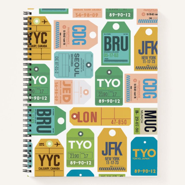 Travel Dot Grid Notebook (Front)