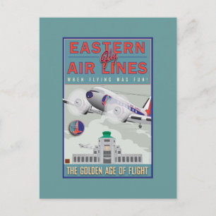 TRAVEL-Eastern Air Lines- Postcard