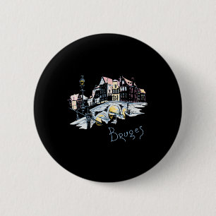 Travel Europe Belgium Bruges Family Vacation Souve 6 Cm Round Badge