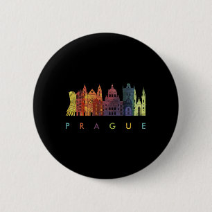 Travel Europe Czech Republic Prague Family Vacatio 6 Cm Round Badge