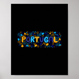 Travel Europe Portugal Lisbon Portuguese Vacation Poster