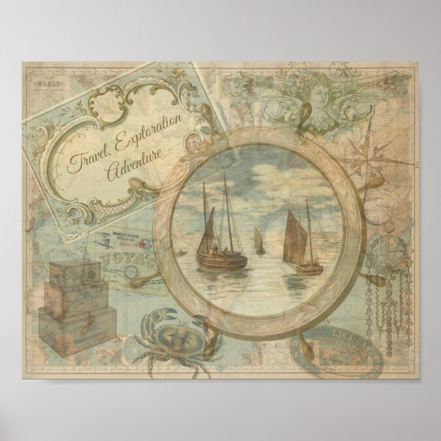 Travel, Exploration and Adventure Poster (Front)