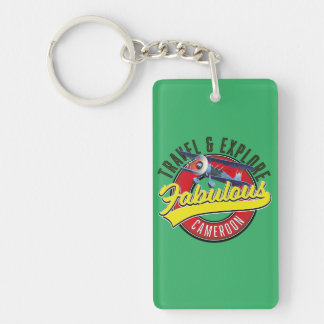 Travel & Explore Fabulous Cameroon logo Key Ring
