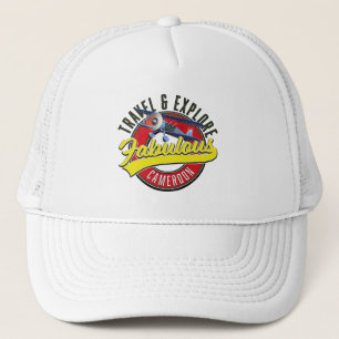 Travel & Explore Fabulous Cameroon logo Trucker Hat