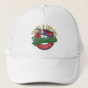 Travel explore fabulous Ghana logo Trucker Hat