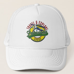 Travel explore fabulous Ghana logo Trucker Hat