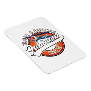 travel explore fabulous Gibraltar logo Magnet