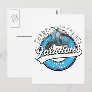 Travel Explore Fabulous Italy Postcard