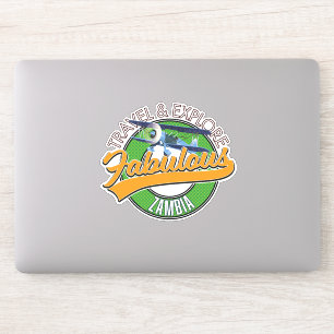 travel explore fabulous Niger logo Sticker