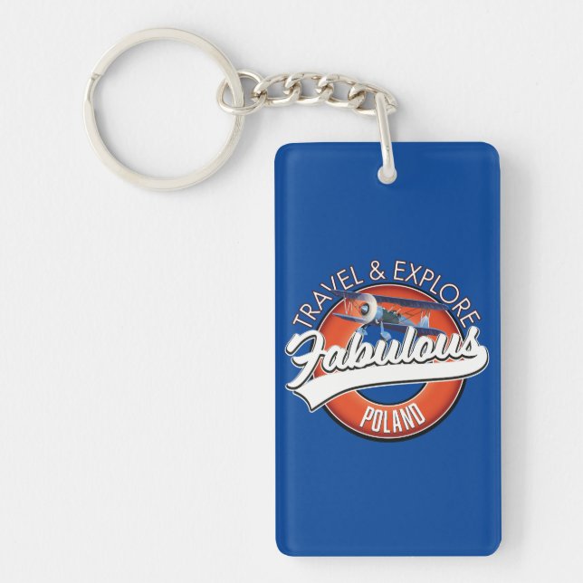 travel explore fabulous Poland logo Key Ring (Front)
