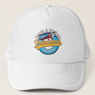 Travel & Explore Fabulous Santorini Trucker Hat