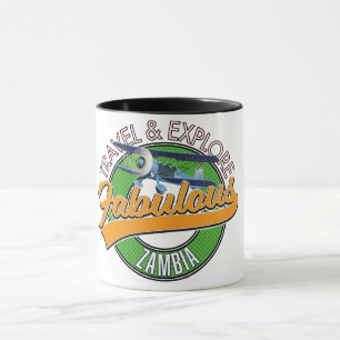 Travel explore fabulous zambia mug