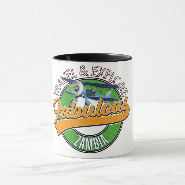 Travel explore fabulous zambia mug (Center)