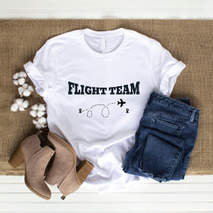  Travel Family Vacation Black Flight Team Aeroplan T-Shirt