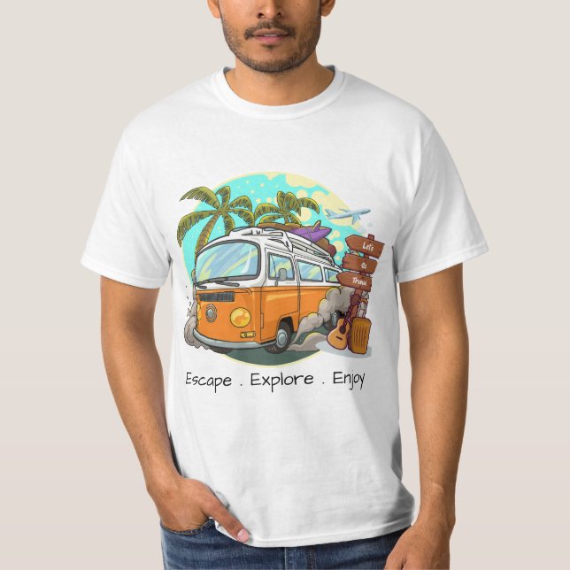 Travel far, breathe deeper T-Shirt (Front)